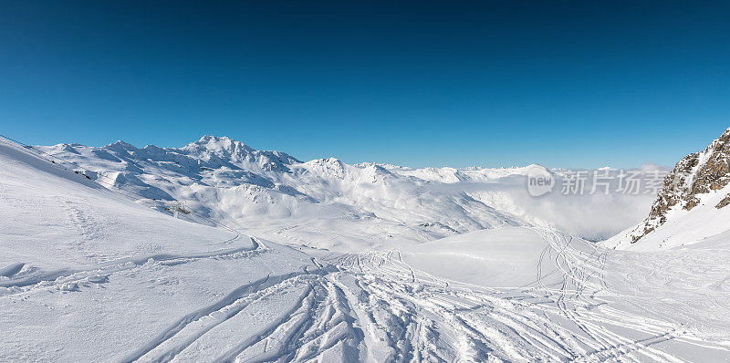 Val Thorens的滑雪道